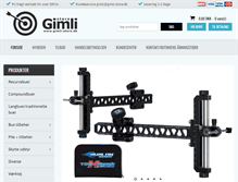 Tablet Screenshot of gimli-store.dk